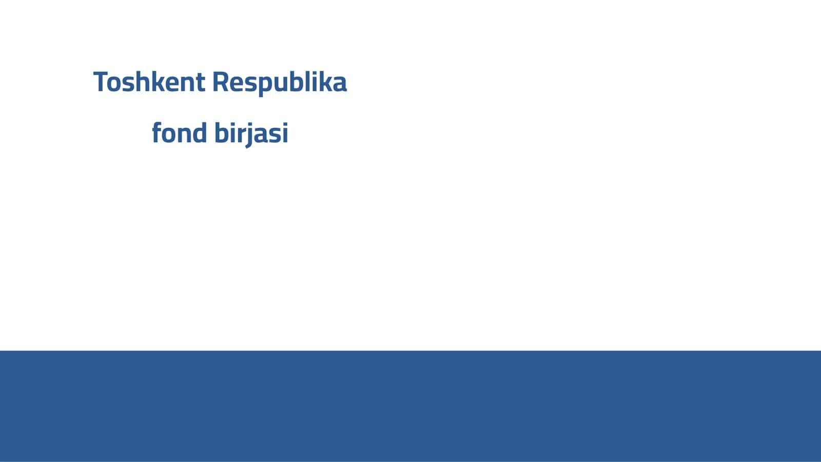 Toshkent Respublika fond birjasi