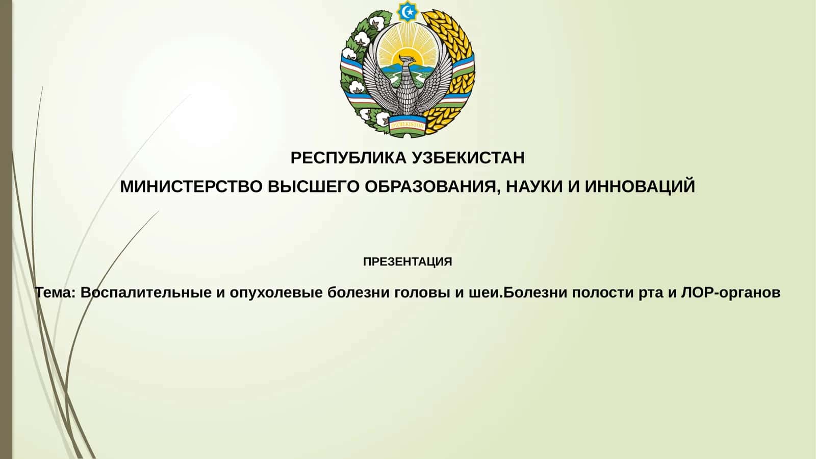 Воспалительные и опухолевые заболевания головы и шеи