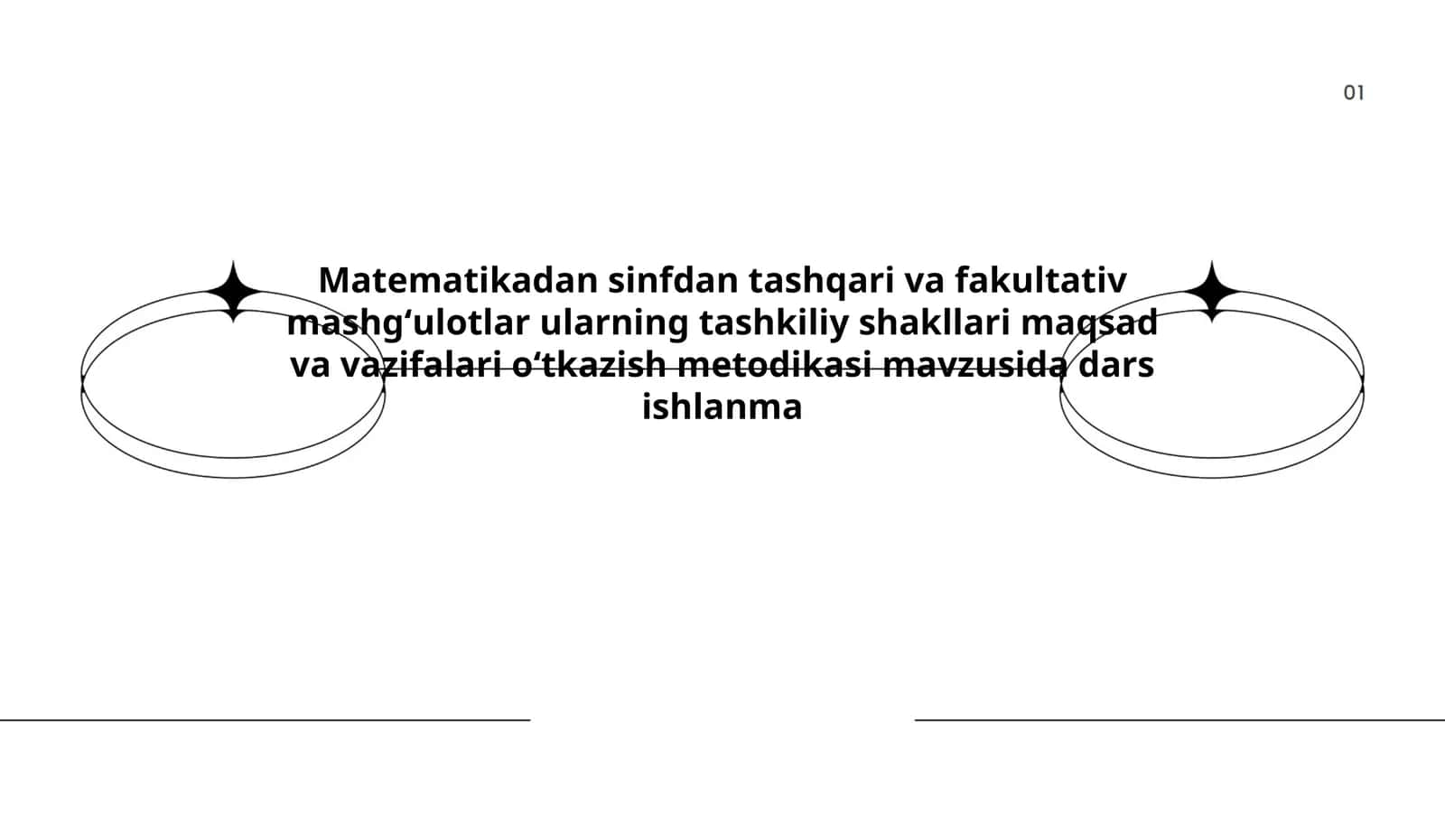 Matematikadan sinfdan tashqari va fakultativ mashgʻulotlar