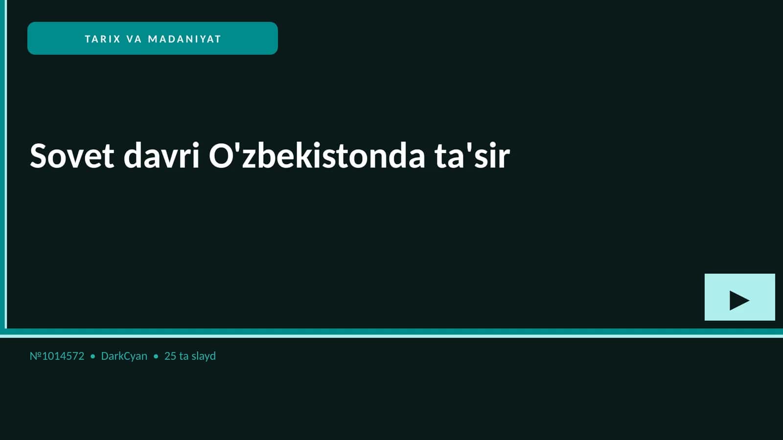 Sovet davri O'zbekistonda ta'sir