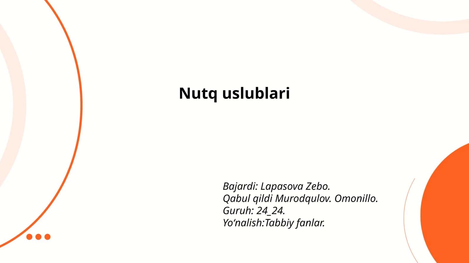 Nutq uslublari