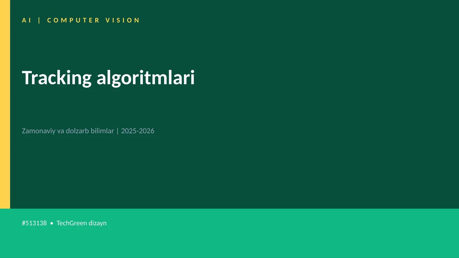 Tracking algoritmlari