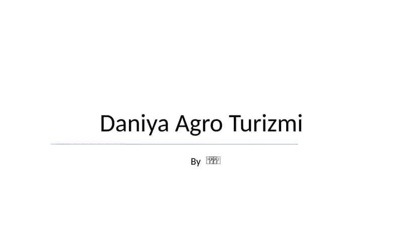Daniya Agro Turizmi