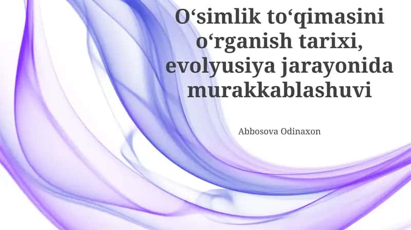 O'simlik to'qimalarini o'rganish tarixi