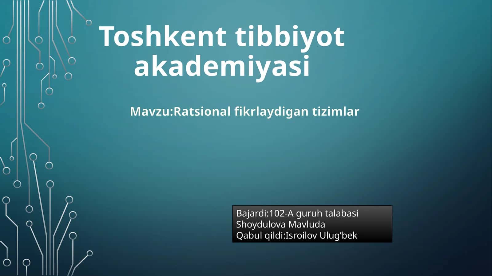 Ratsional fikrlaydi gan tizimlar