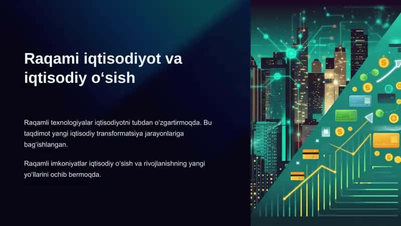 Raqami iqtisodiyot va iqtisodiy oʻsish