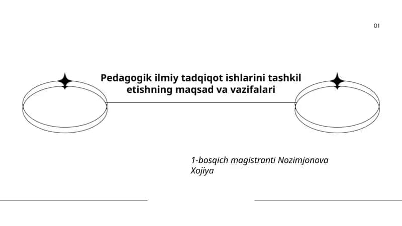 Pedagogik ilmiy tadqiqot ishlarini tashkil etishning maqsad va vazifalari