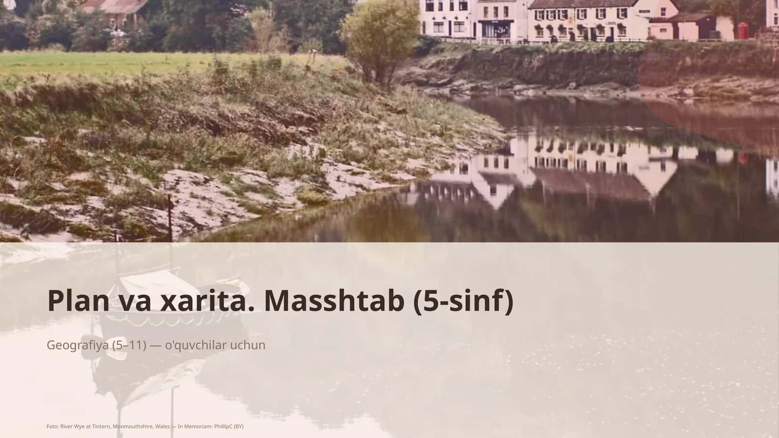 Plan va xarita. Masshtab (5-sinf)