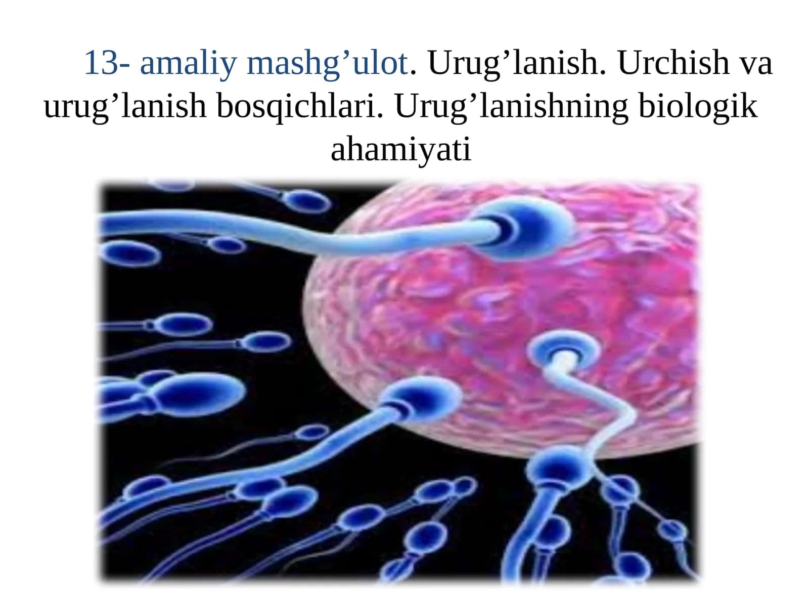 Urug’lanish va otalanish biologiyasi