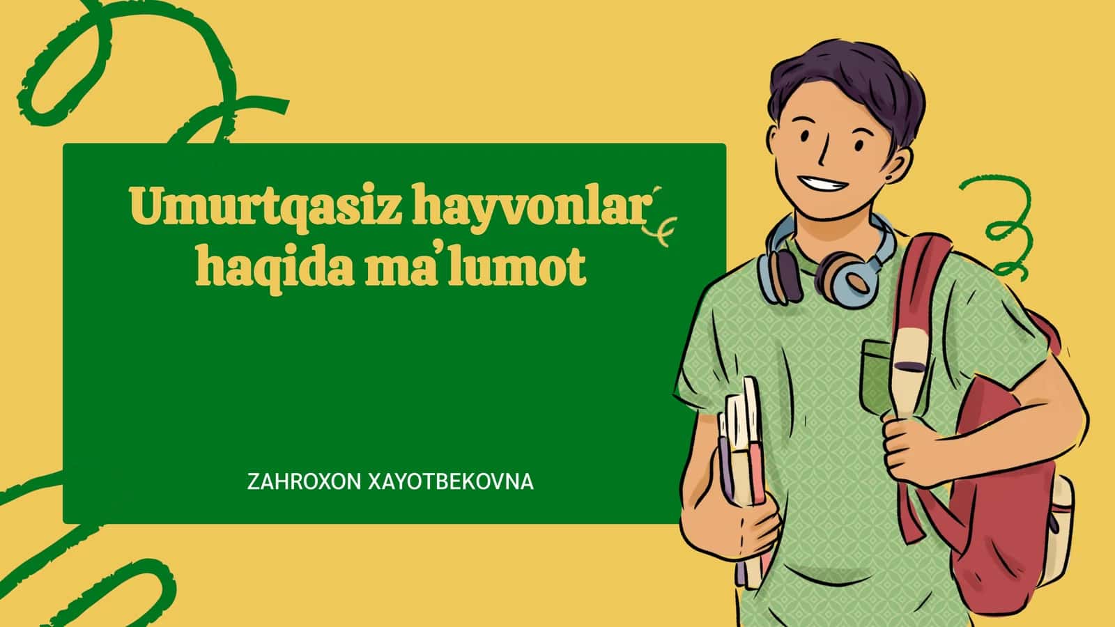 Umurtqasiz hayvonlar haqida maʼlumot