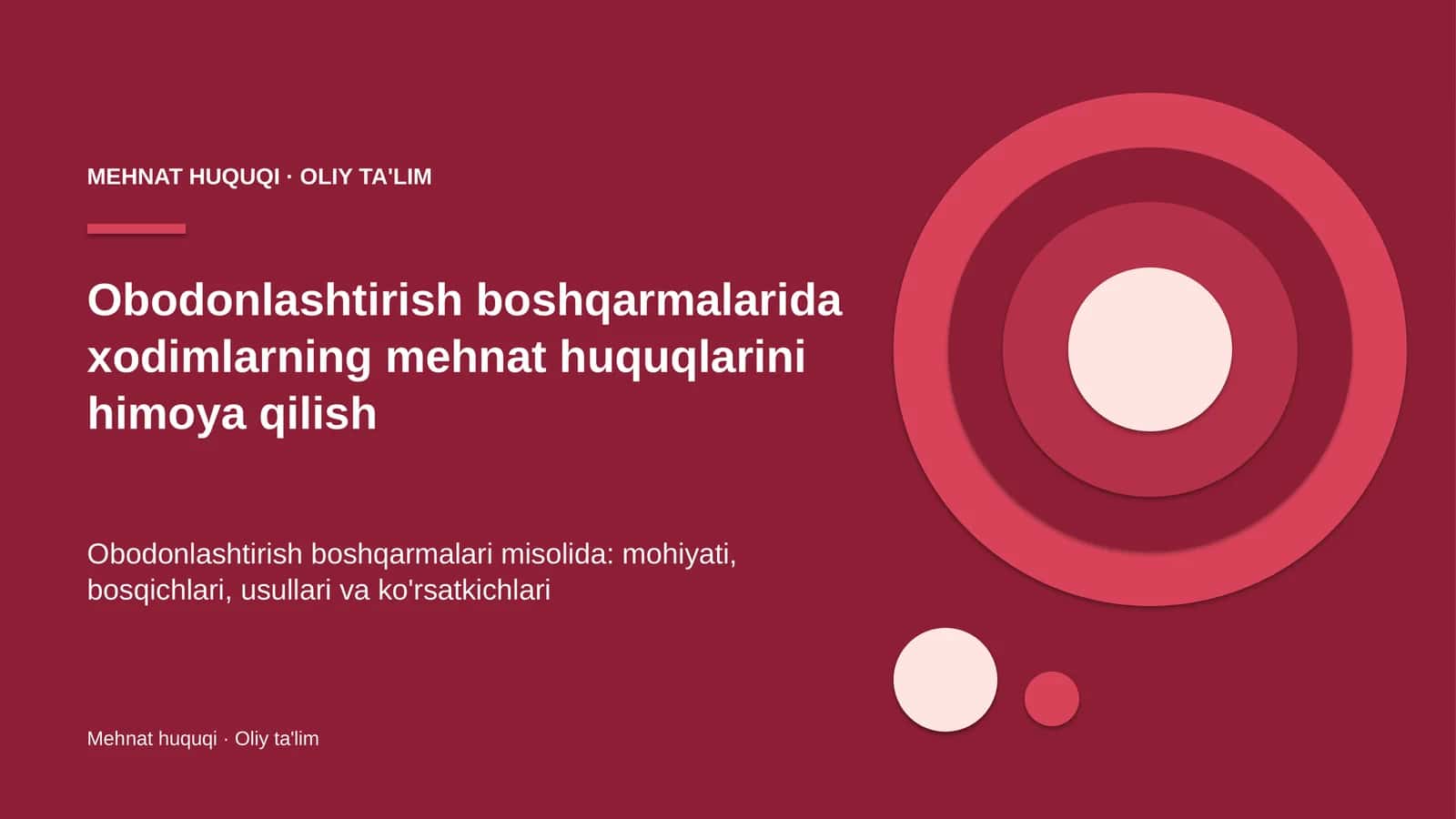 obodonlashtirish boshqarmalarida xodimlarning mehnat huquqlarini himoya qilish 4097