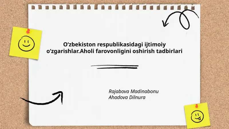 Aholi farovonligini oshirish tadbirlari