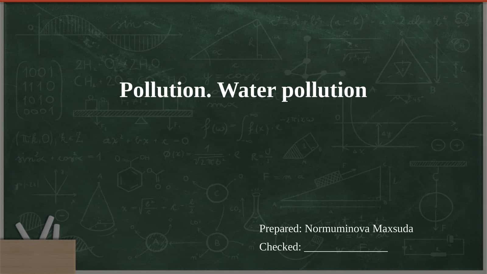 Types of Water Pollution