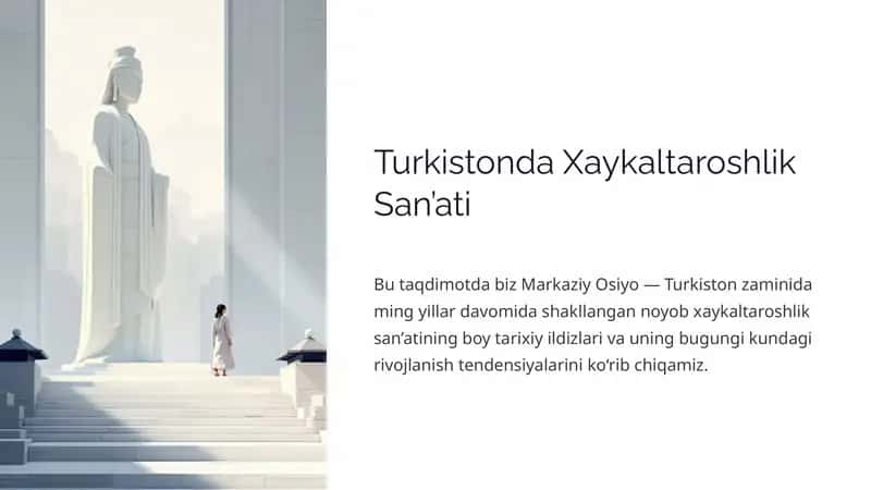 Turkistonda Xaykaltaroshlik San’ati