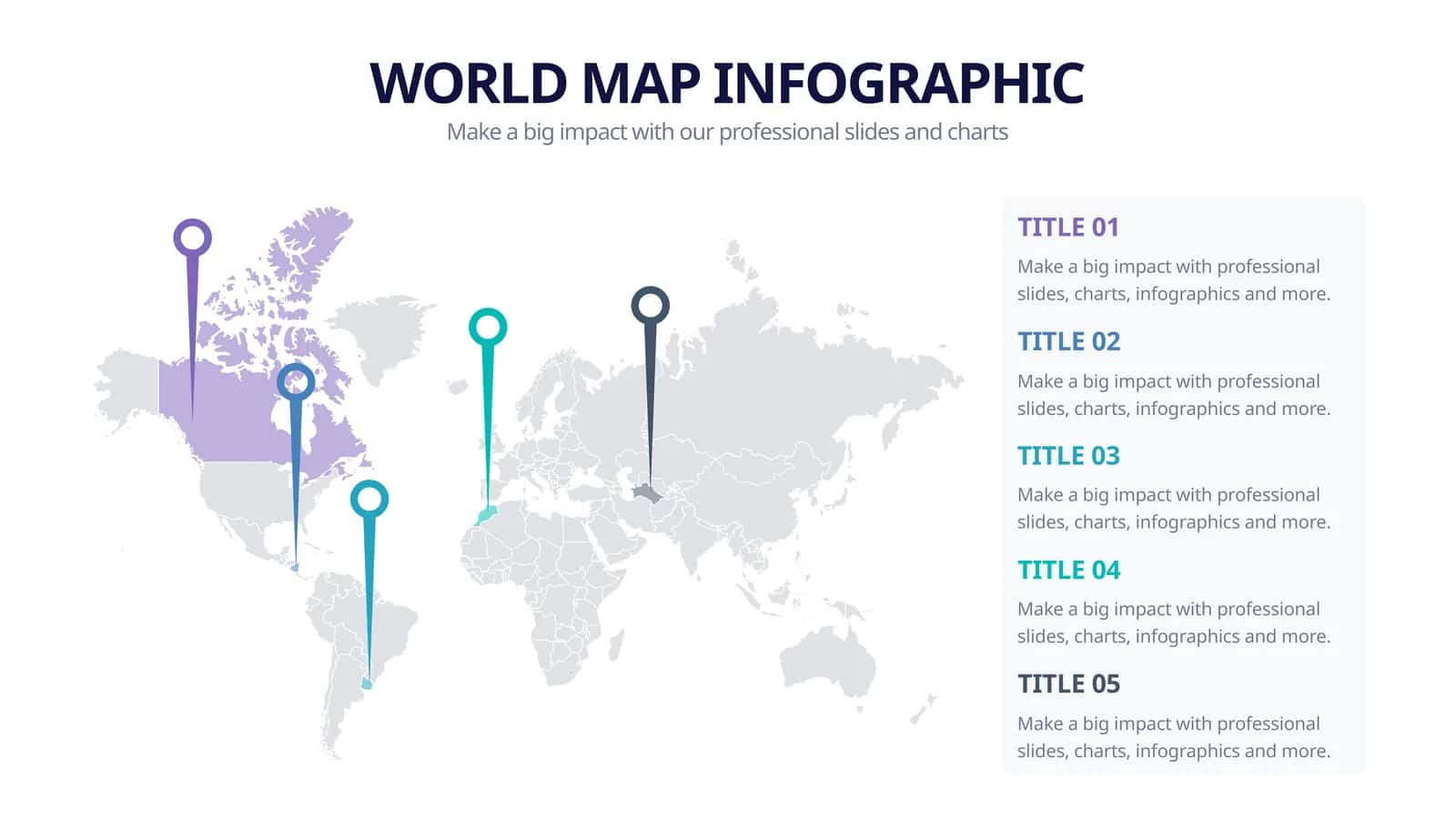 WORLD MAP INFOGRAPHIC