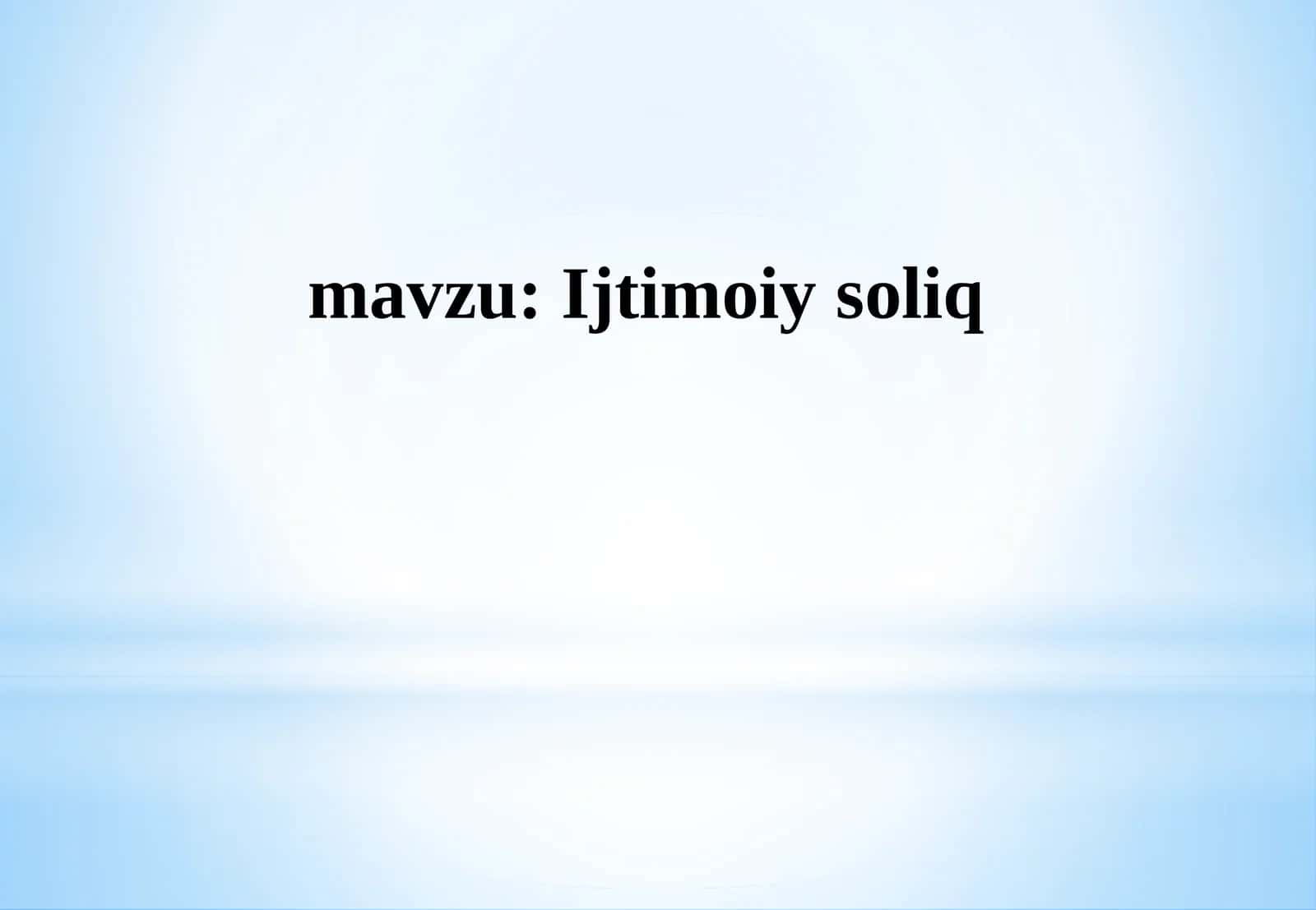 Ijtimoiy soliq