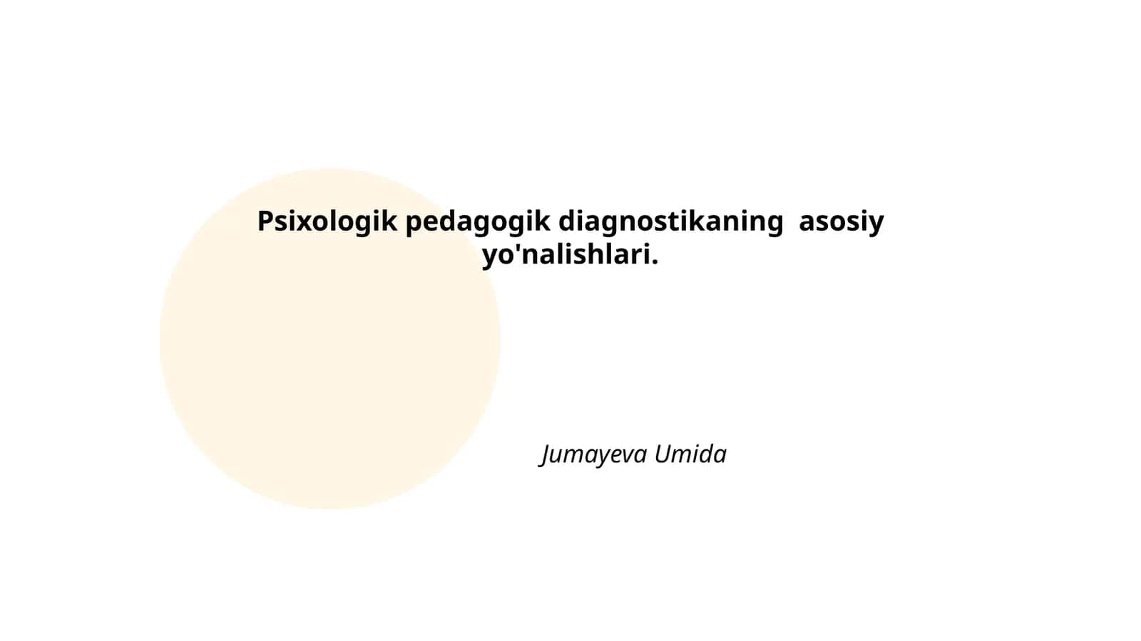 Psixologik pedagogik diagnostika