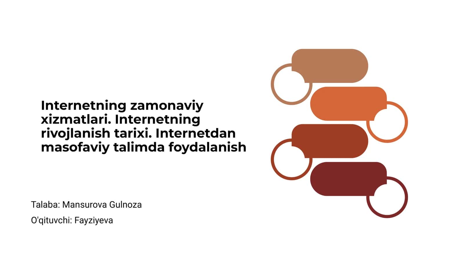 Internetning zamonaviy xizmatlari