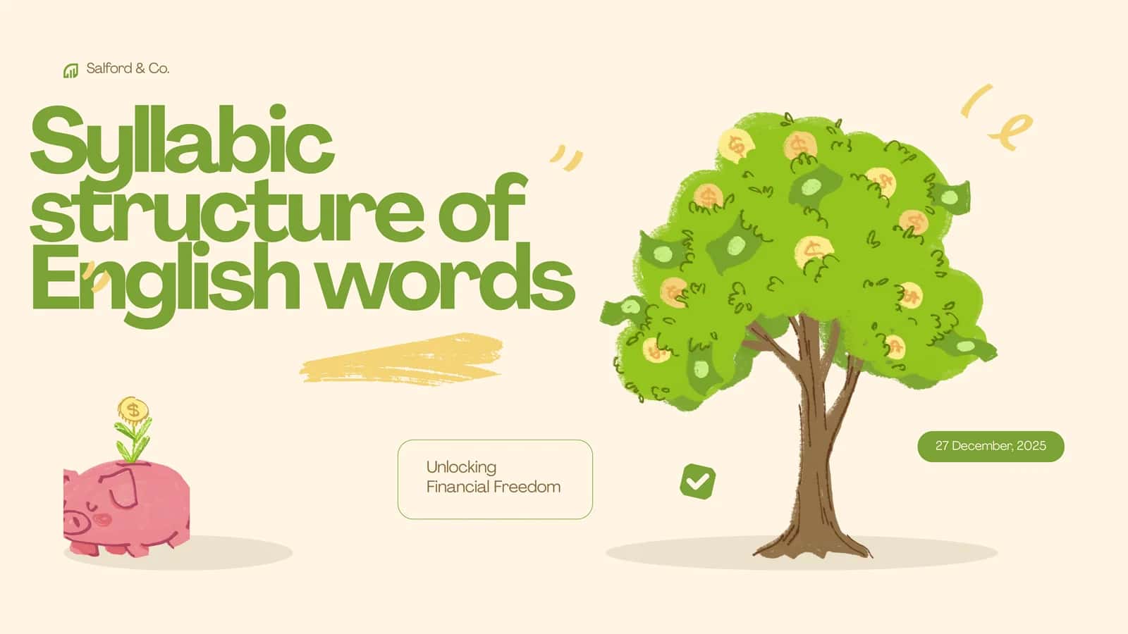 Syllabic structure of English words