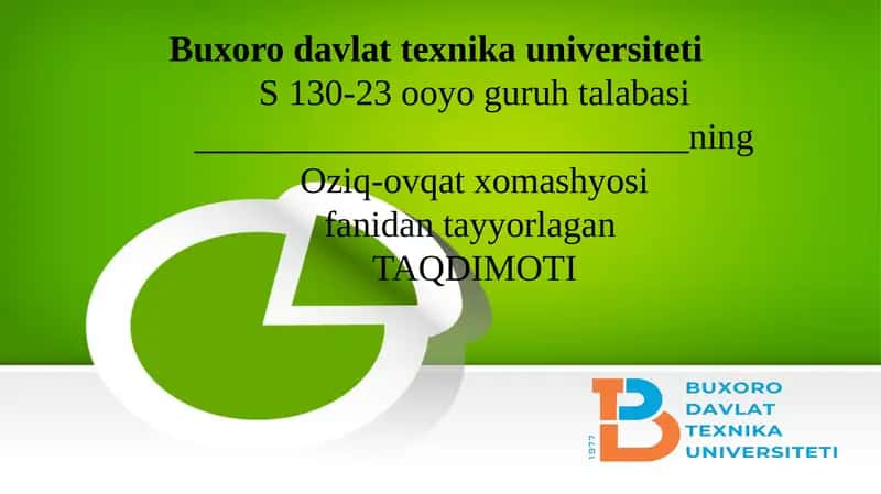 O'SIMLIKLARDA ORGANIK BIRIKMALAR HOSIL BO'LISHI
