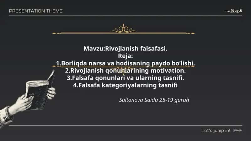 Rivojlanish falsafasi