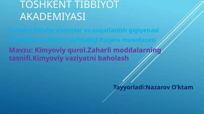 Kimyoviy qurol
