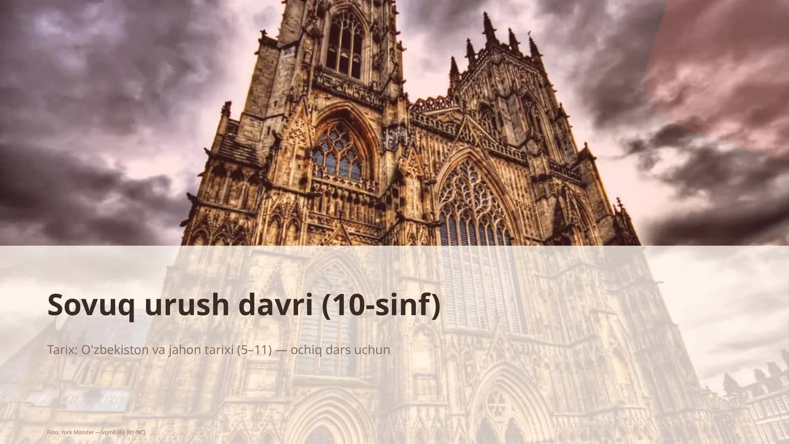 Sovuq urush davri (10-sinf)