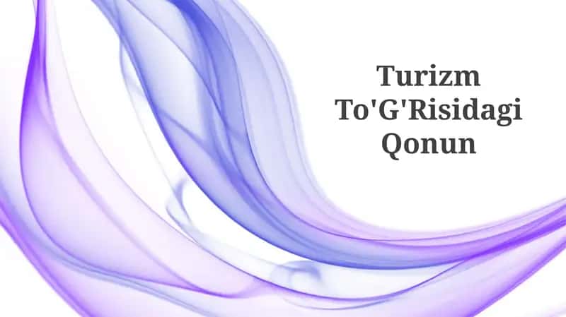 Turizm To'G'Risidagi Qonun