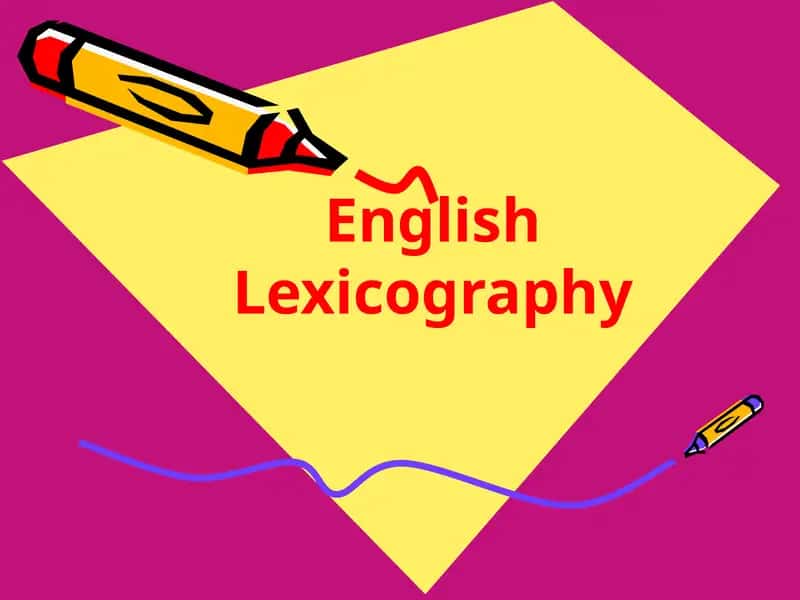 English Lexicography