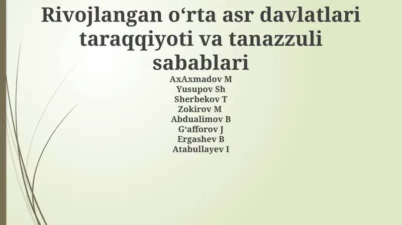 Rivojlanish omillari