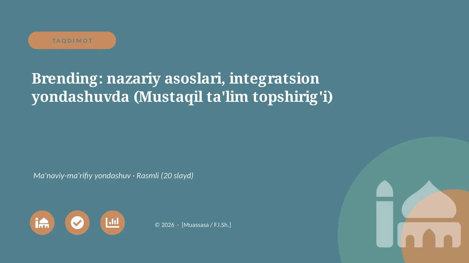 Brending: nazariy asoslari, integratsion yondashuvda