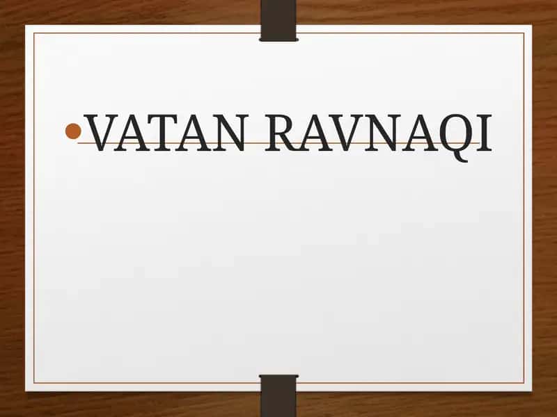 VATAN RAVNAQI