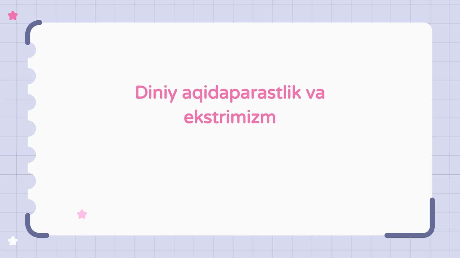 Diniy aqidaparastlik va ekstrimizm