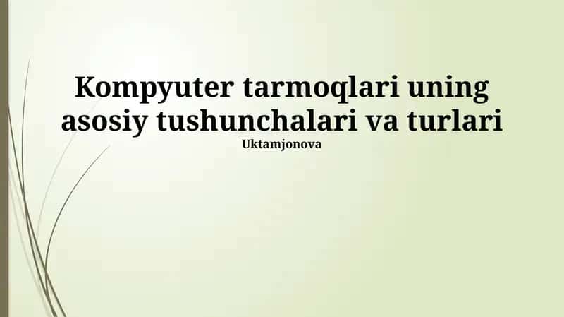 Kompyuter tarmoqlari