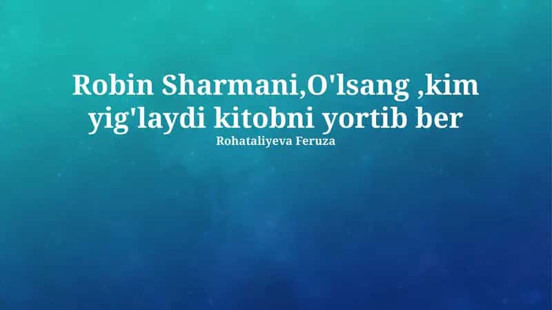 O'zgarish va rivojlanish