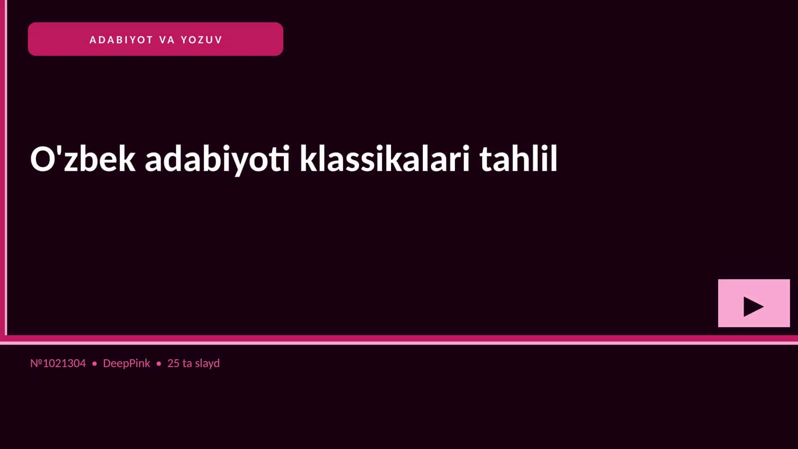 O'zbek adabiyoti klassikalari tahlil