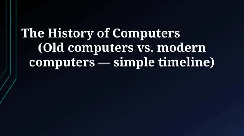 From Abacus to Algorithms: A Journey Through Computing History