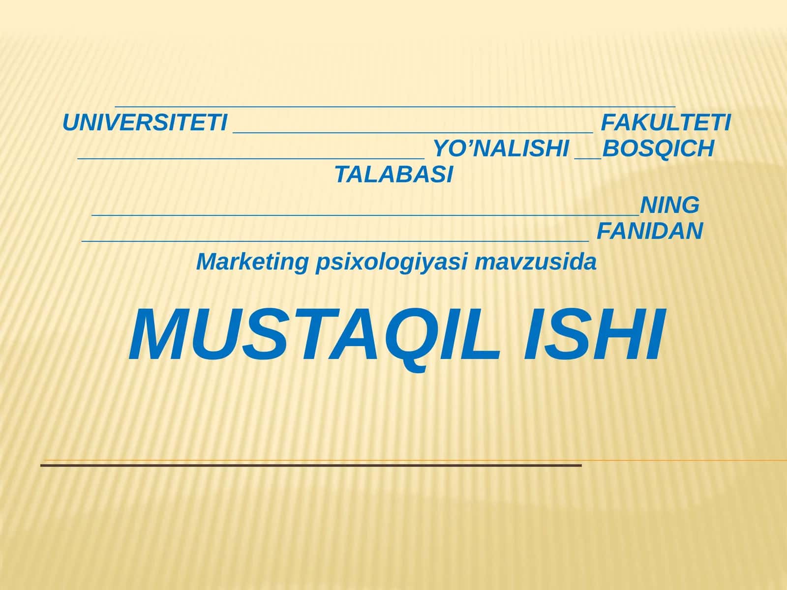 Marketing psixologiyasi
