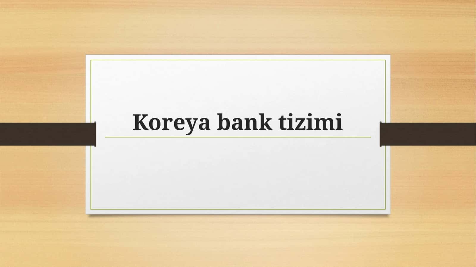 Koreyabanktizimi