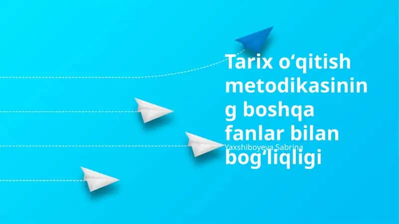 Tarix o'qitish metodikasi