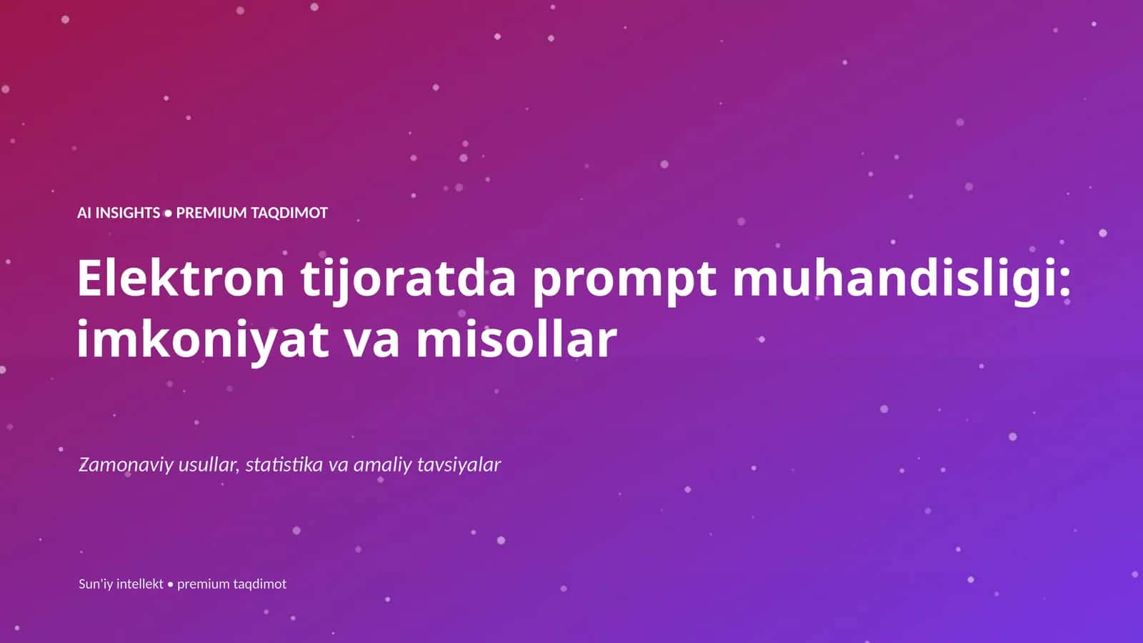 Elektron tijoratda prompt muhandisligi