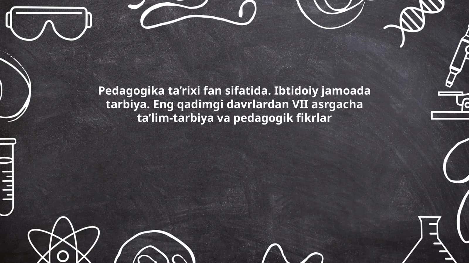 Ibtidoiy jamoada tarbiya tizimi