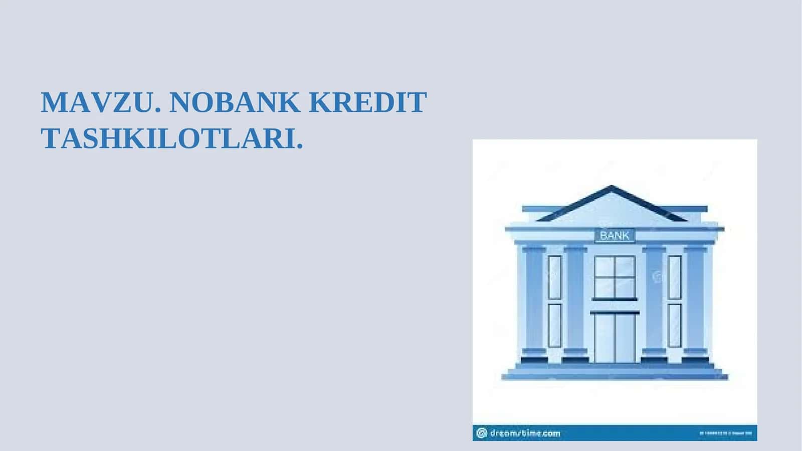 NOBANK KREDIT TASHKILOTLARI