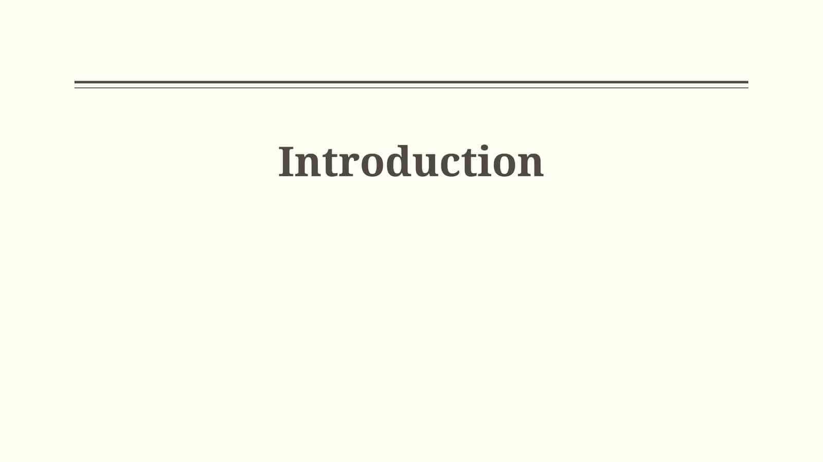 Introduction