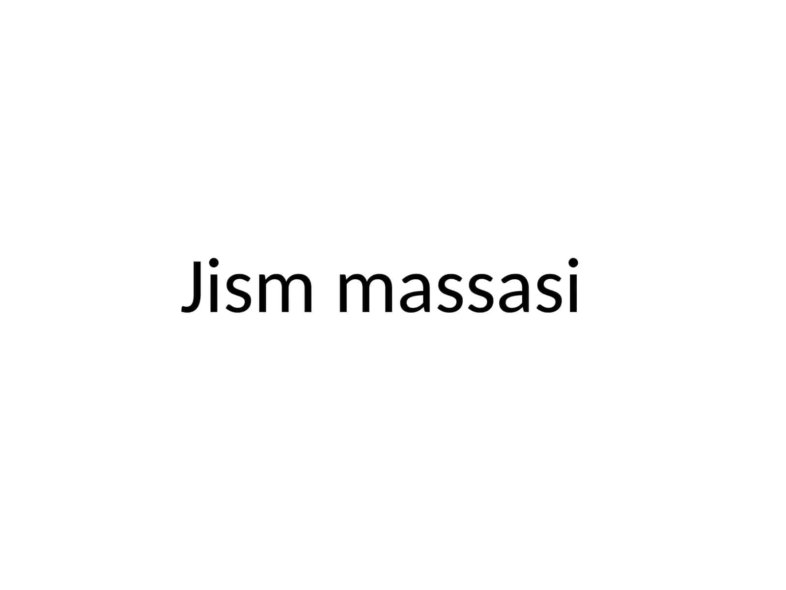 Jismmassasi