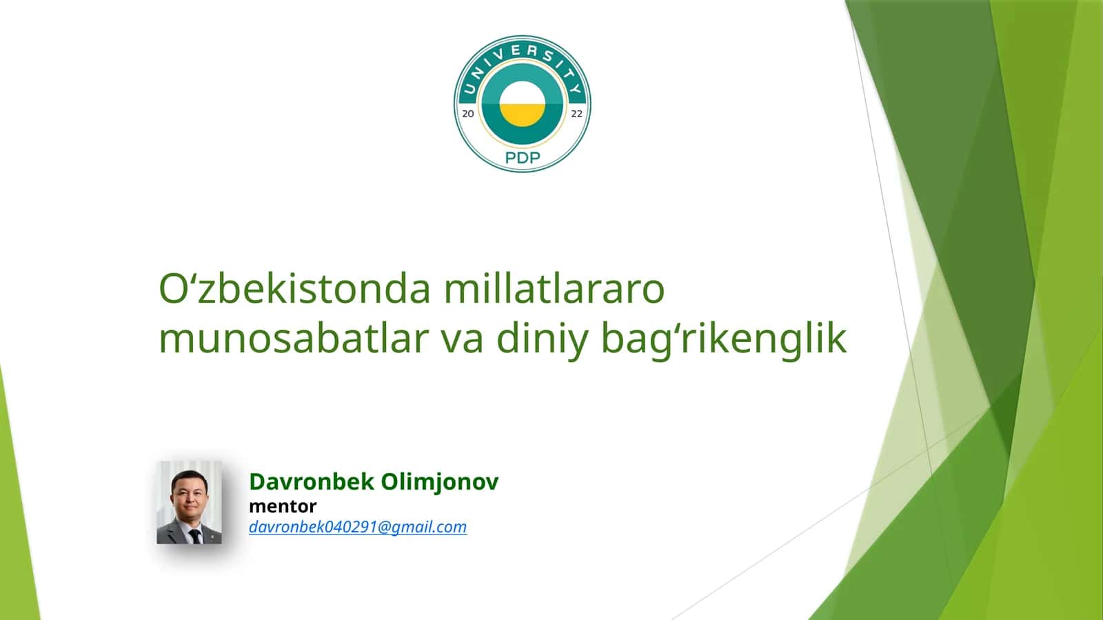 Tenglik va Muhabbat Ilohiyatimiz