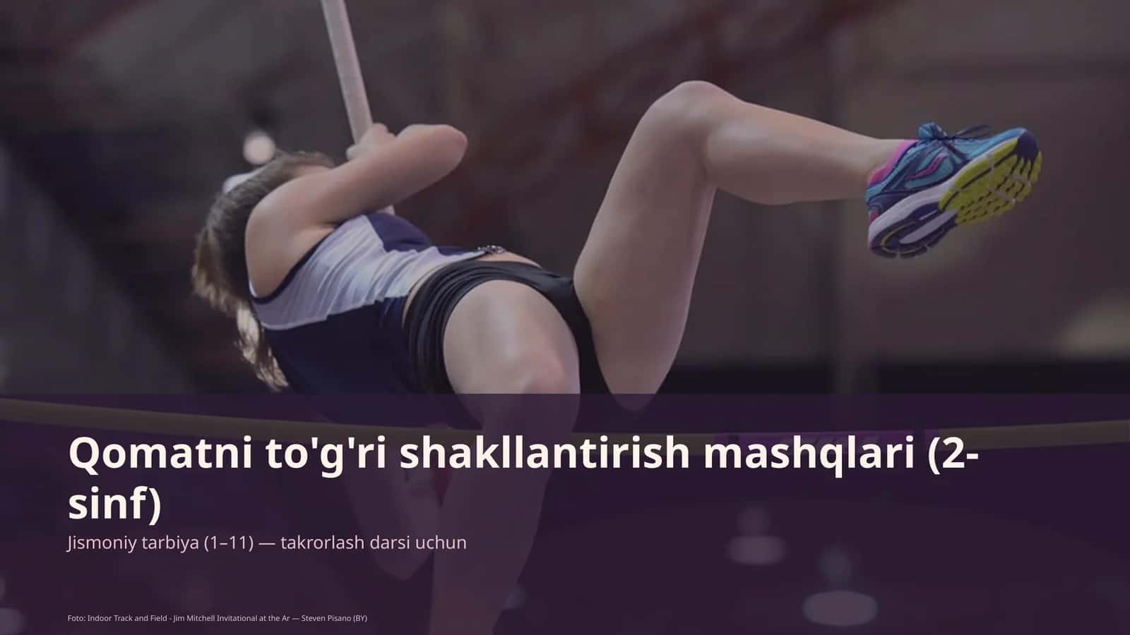 Qomatni to'g'ri shakllantirish mashqlari (2-sinf)