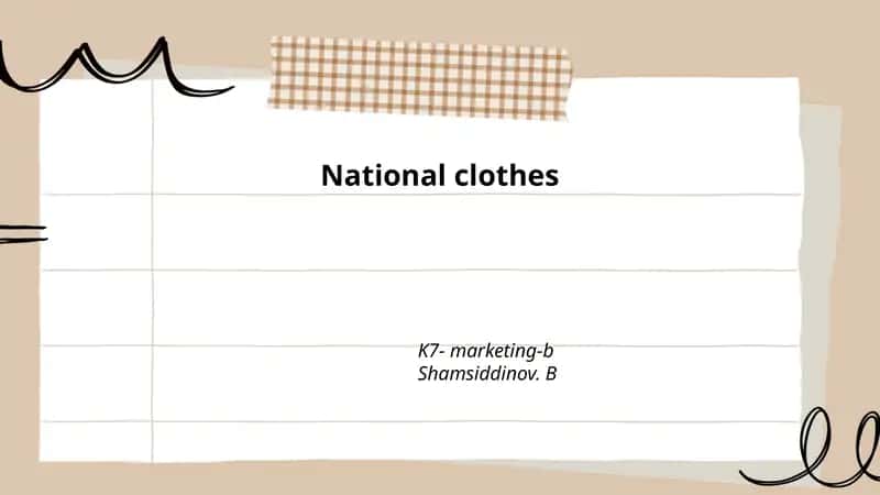 National clothes
