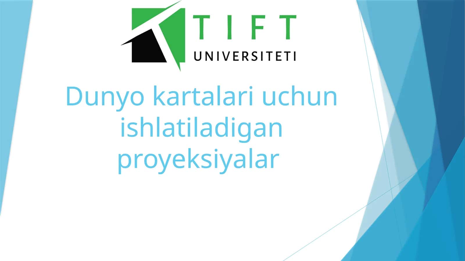 Dunyo kartalari uchun ishlatiladigan proyeksiyalar