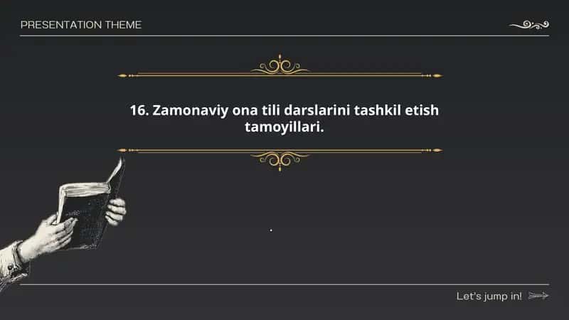 Zamonaviy ona tili darslarining metodik asoslari